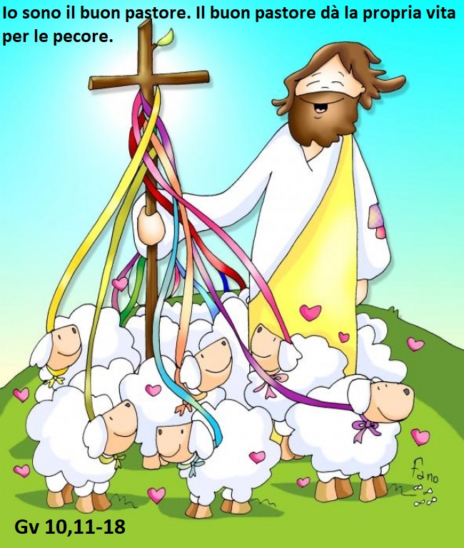 Il buon pastore con le pecore