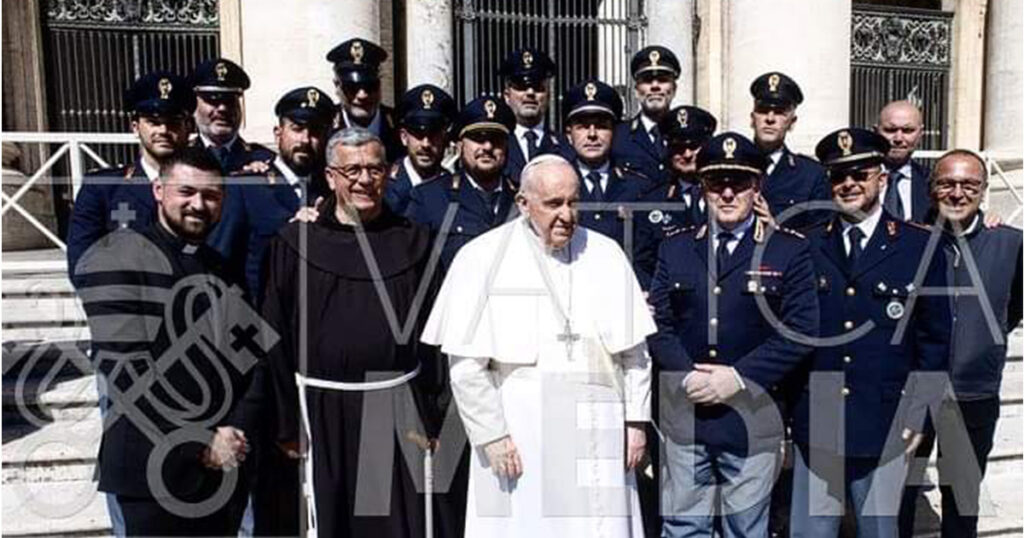 polizia di ischia dal papa