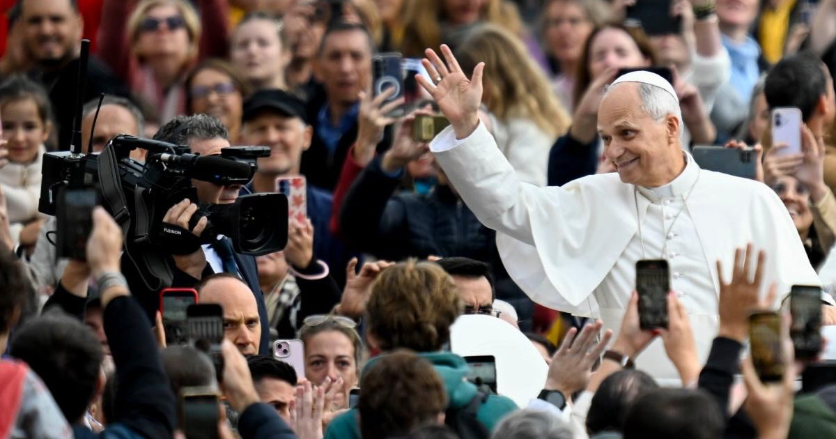 papa leone xiv all'udienza generale